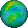 Arctic ozone map for 2025-10-09